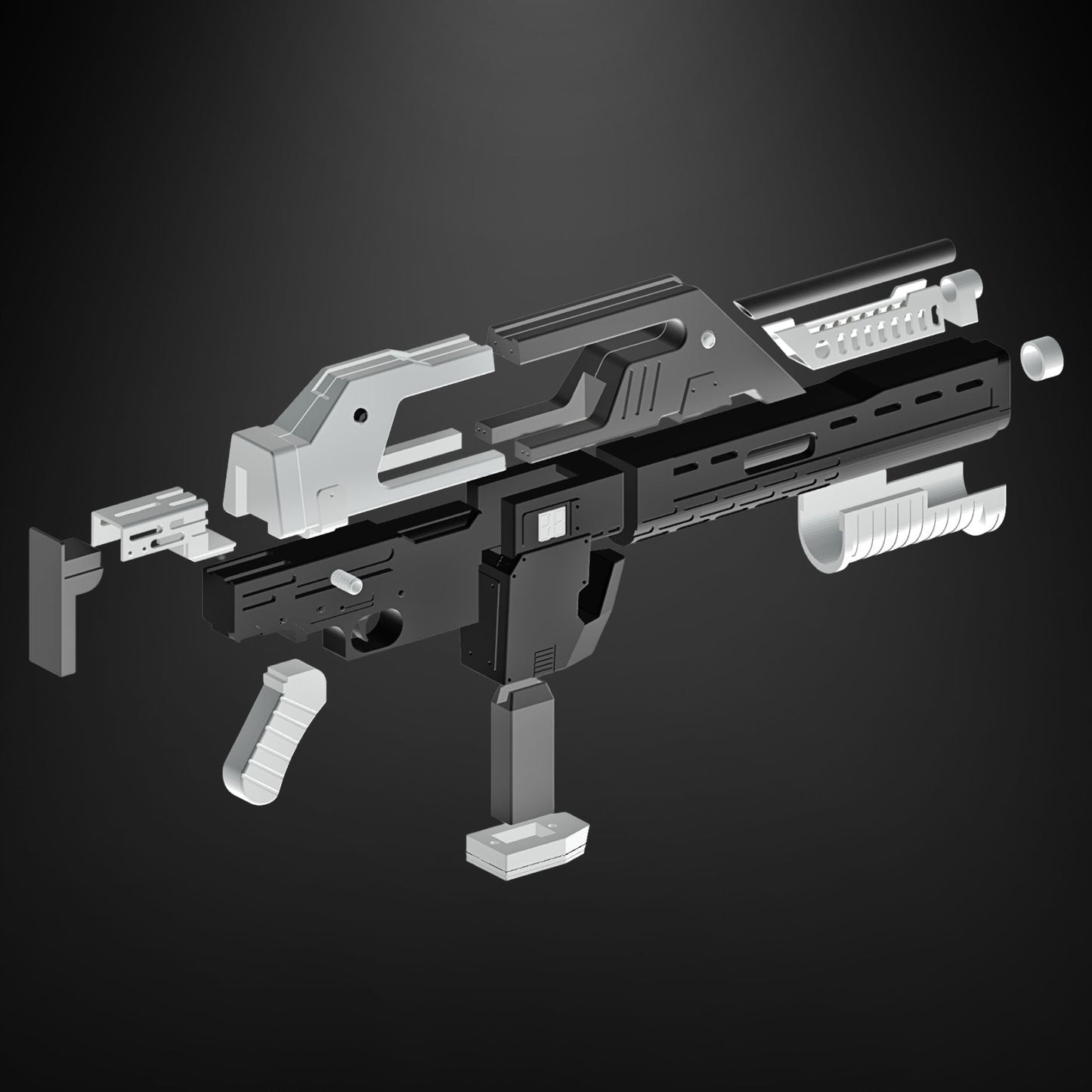 Finished painted example for Alien: M41A Pulse Rifle