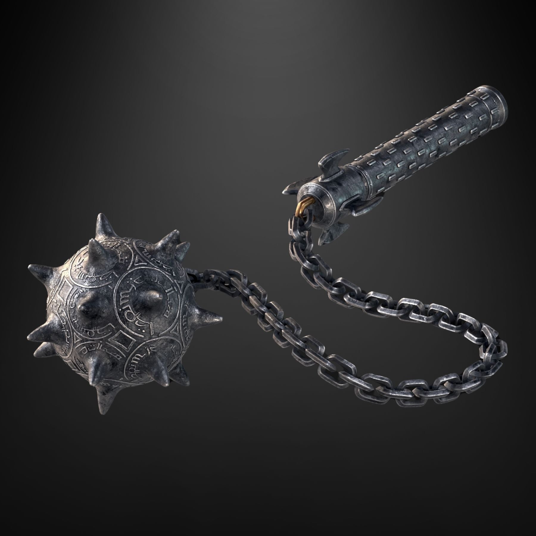 Finished painted example for Doom: The Dark Ages Slayer's Flail