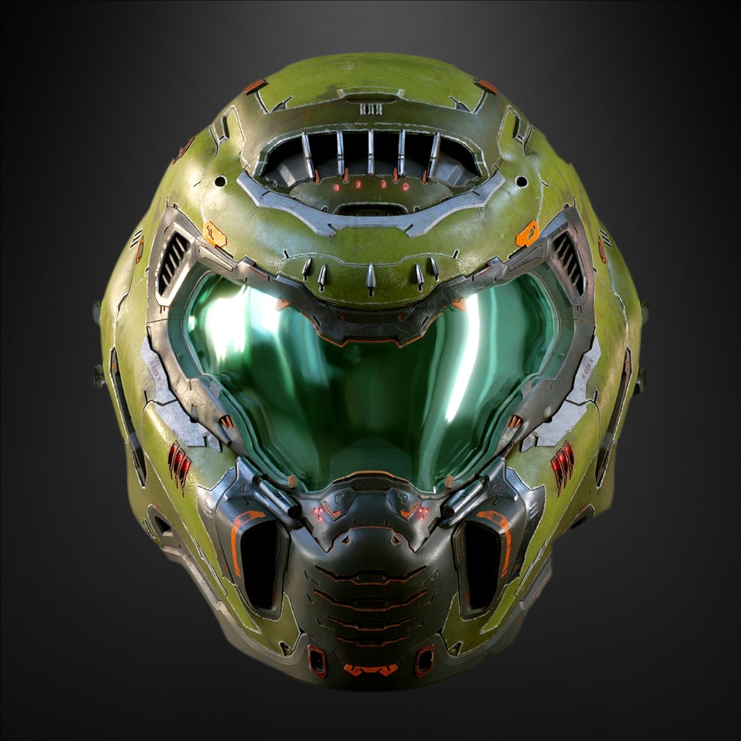 Finished painted example for Doom: Eternal Helmet