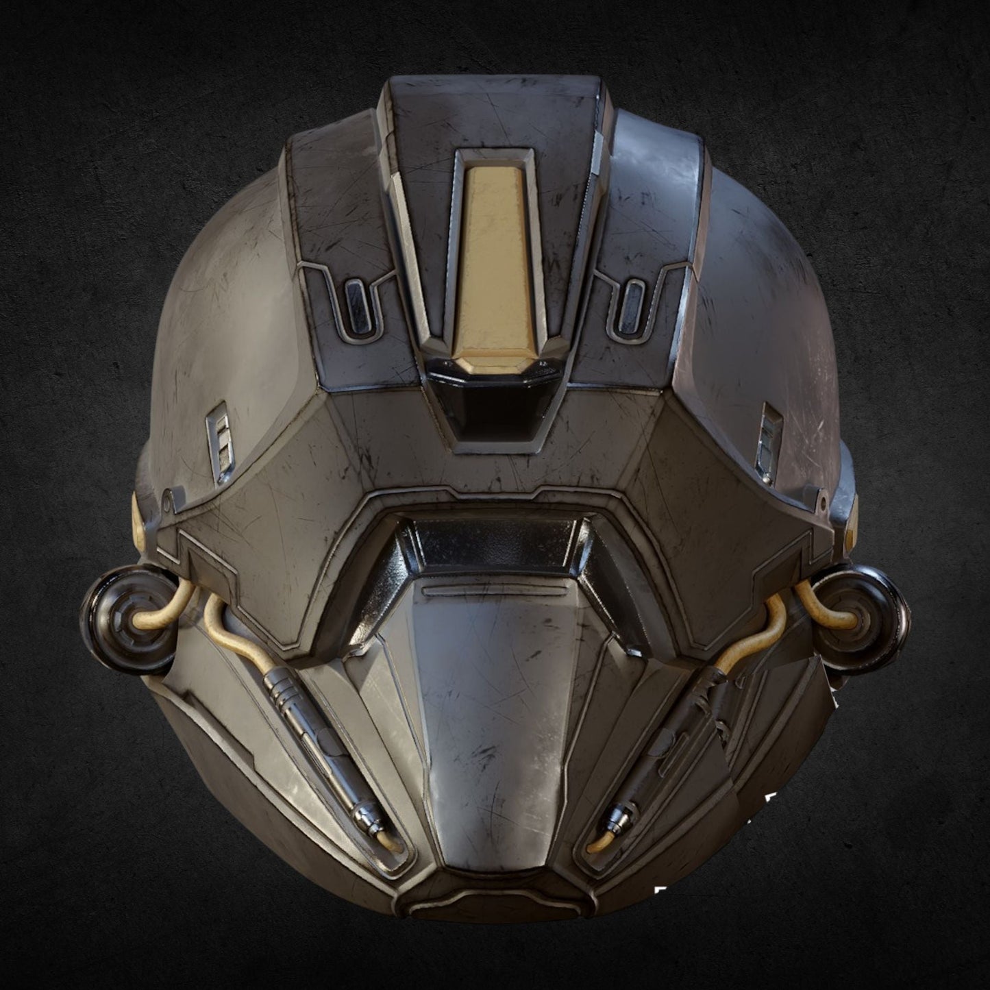 Finished painted example for Helldivers 2: Juggernaut Helmet