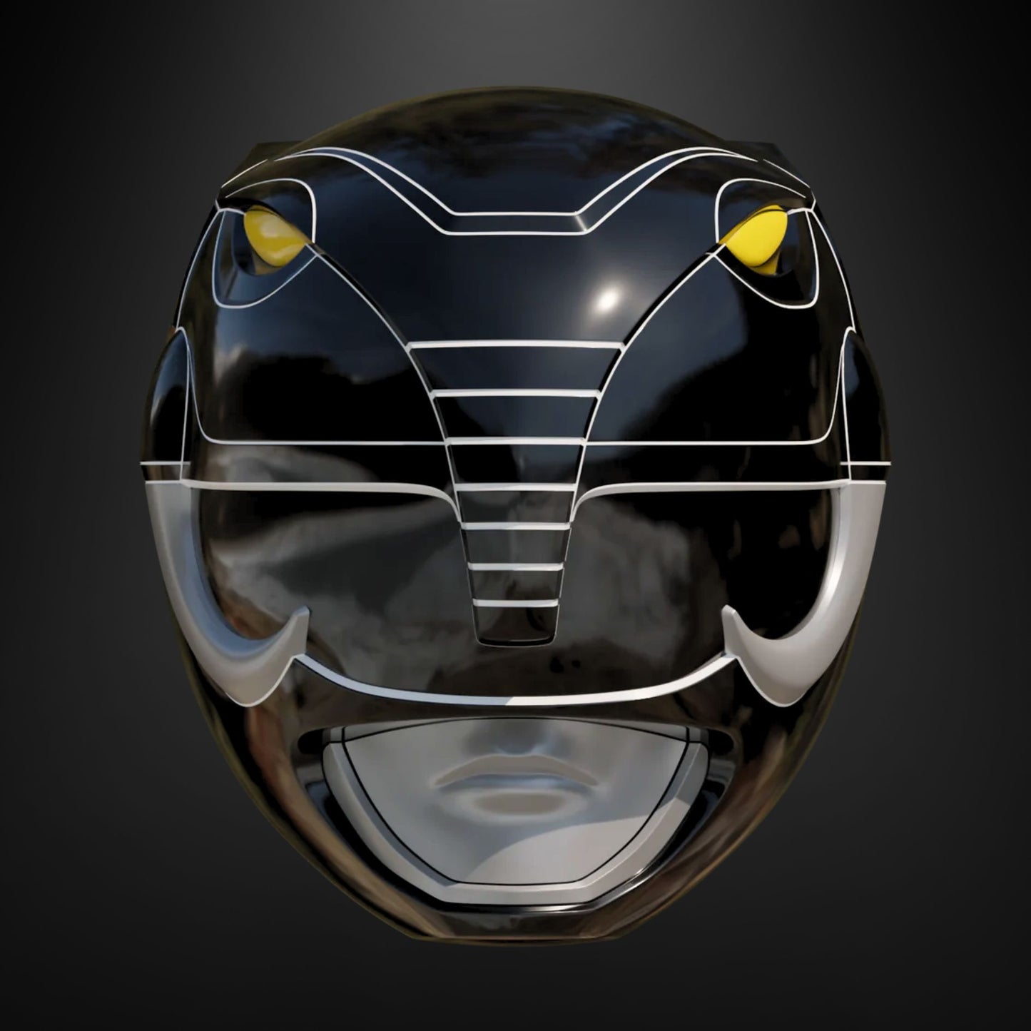 Power Rangers (MMPR): Black Ranger Helmet - Prop or Cosplay