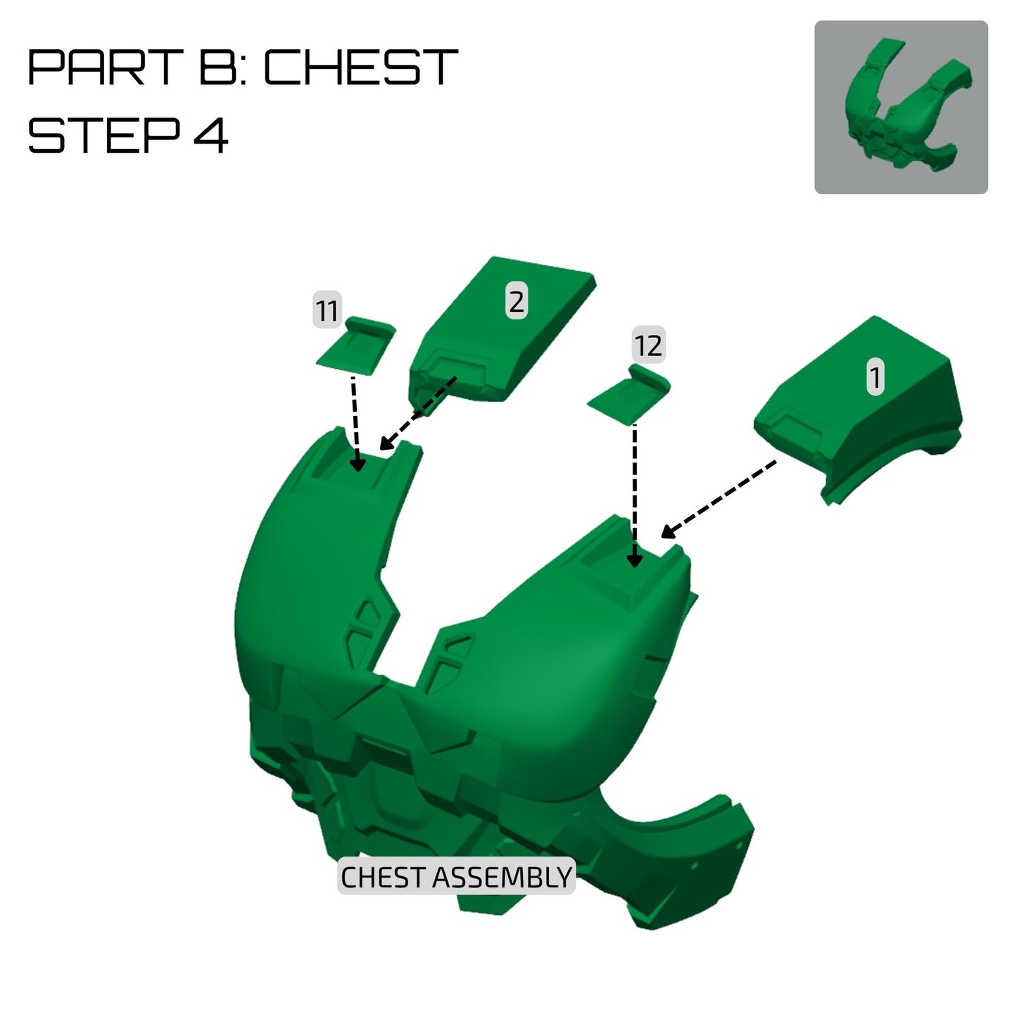 Halo 3: Masterchief MK6 Full Armour Set DIY Set - Prop or Cosplay