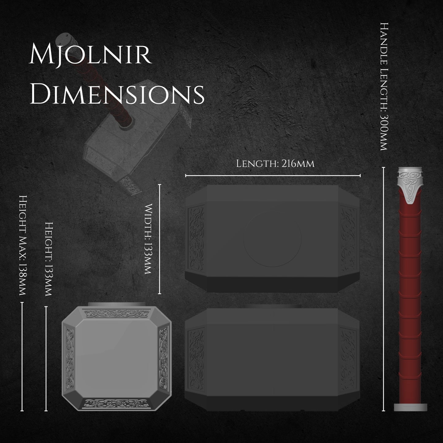 Marvel: Thor's Mjolnir Full Size - Prop or Replica