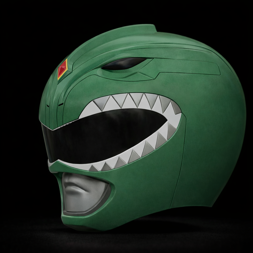Power Rangers (MMPR): Green Ranger Helmet - Prop or Replica