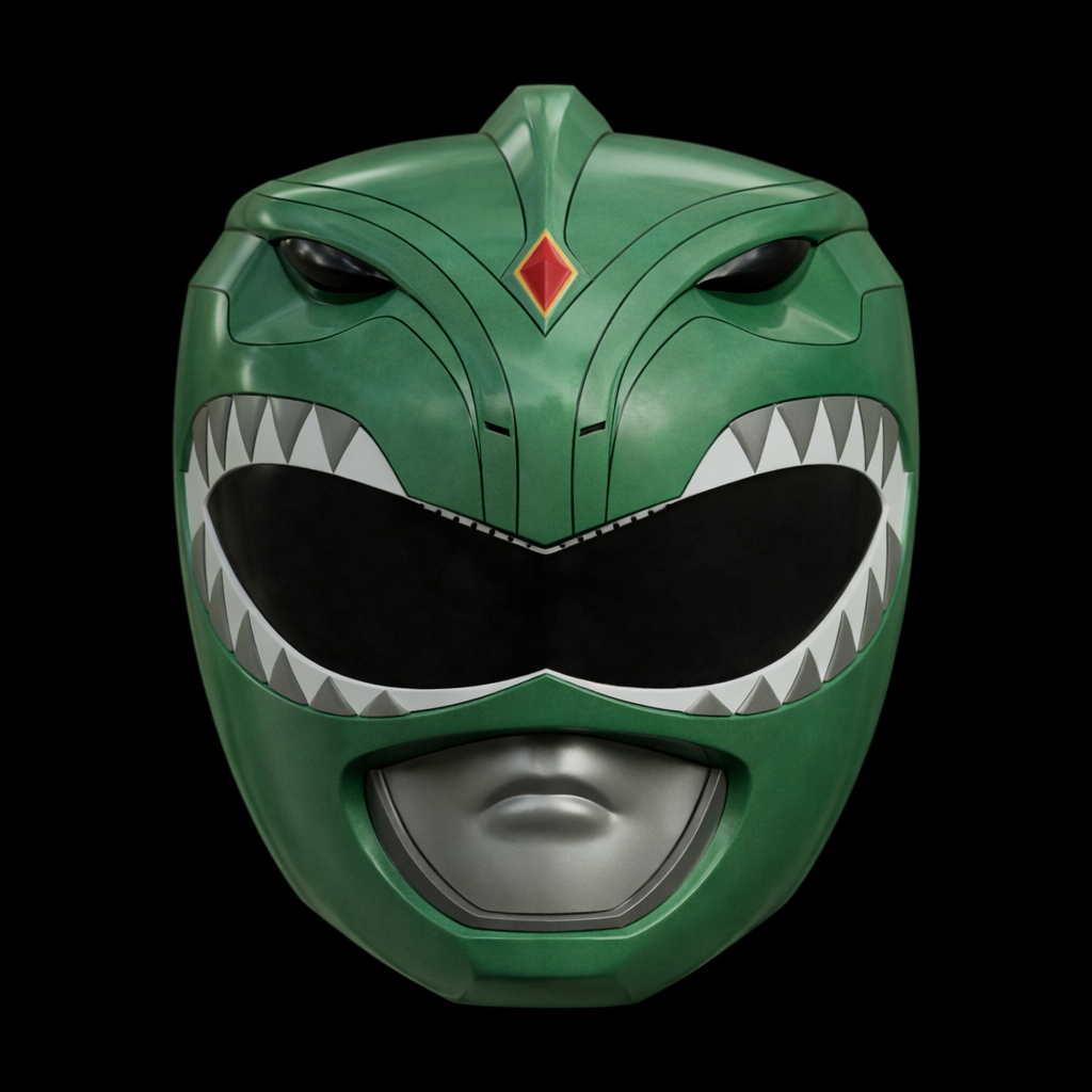 Power Rangers (MMPR): Green Ranger Helmet - Prop or Replica