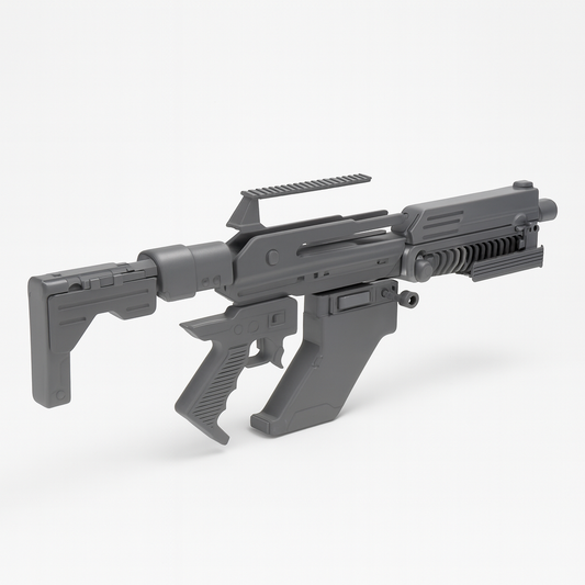 Assembled vapour-smoothed Build Kit hero image for Alien: Romulus F44AA Pulse Rifle