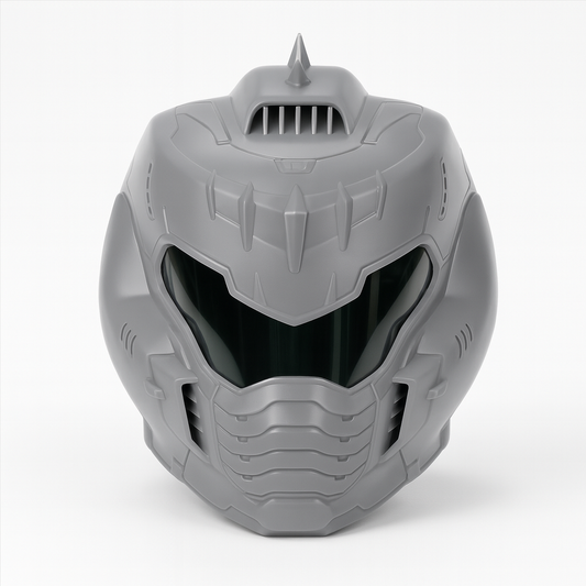 Assembled vapour-smoothed Build Kit hero image for Doom: The Dark Ages Slayer Helmet