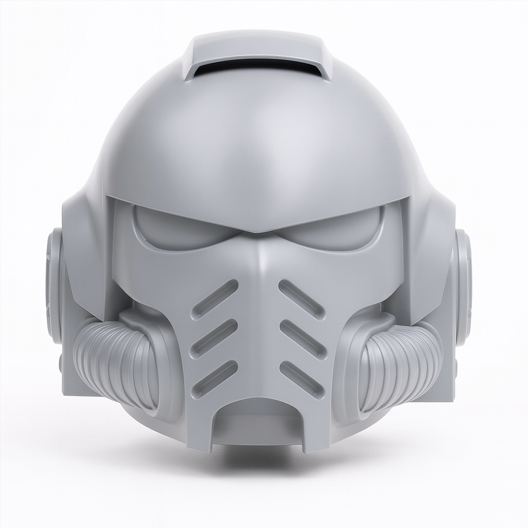Assembled vapour-smoothed Build Kit hero image for Grimdark: Power Armour Helmet - Primaris