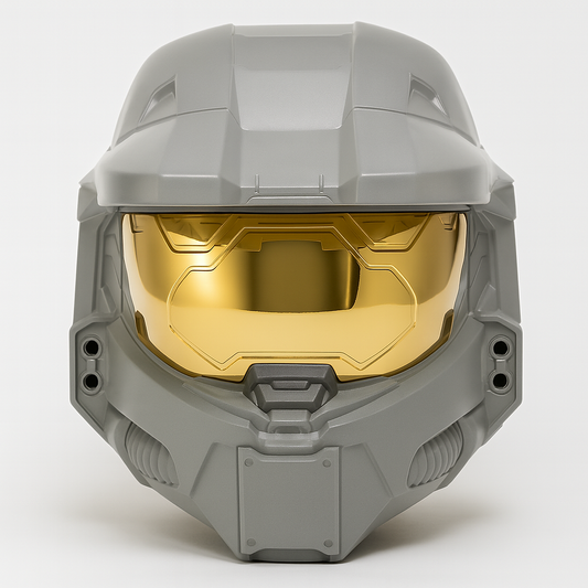 Assembled vapour-smoothed Build Kit hero image for Halo 3: Master Chief Helmet MK6