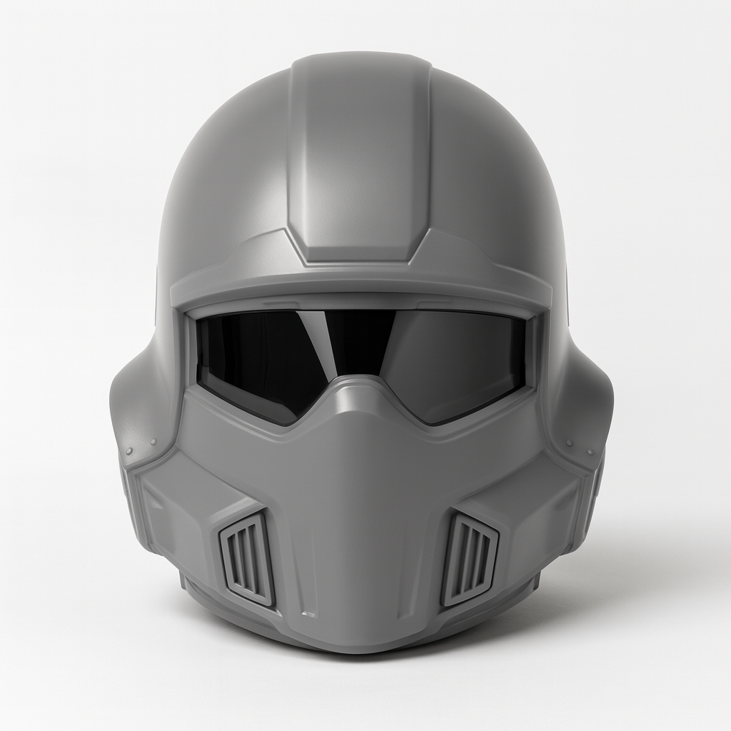 Assembled vapour-smoothed Build Kit hero image for Helldivers 2: B-01 Tactical Helmet V2