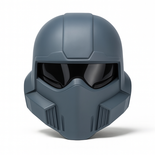 Assembled vapour-smoothed Build Kit hero image for Helldivers 2: TR-7 Ambassador Helmet